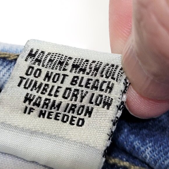 Evolution In Design Mens Denim Cutoff Shorts Size 36 Distressed Acid Wash Urban - Picture 14 of 14